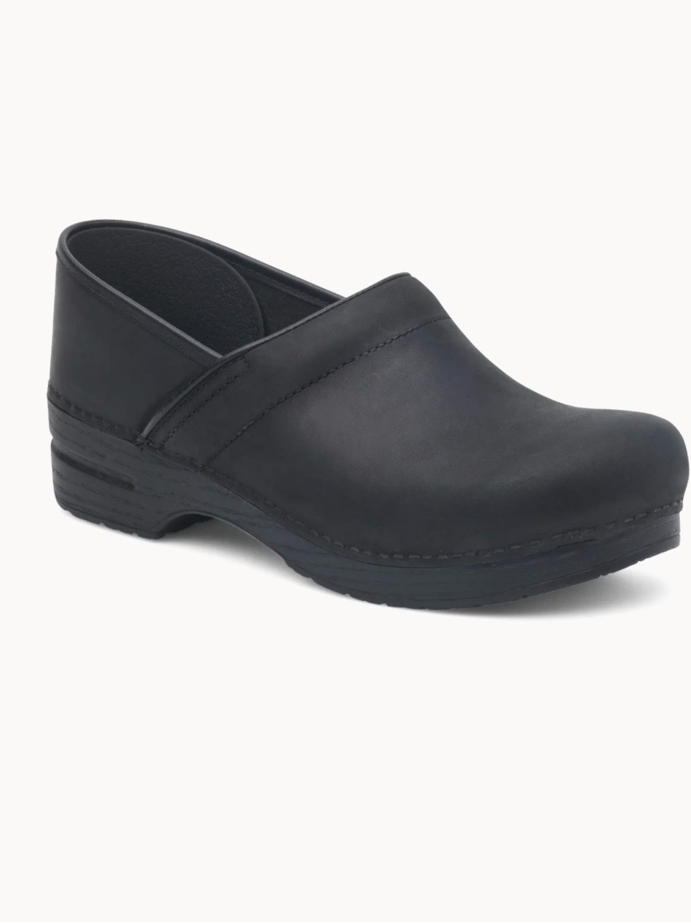 Dansko Professional Oiled Leather Clogs Black Size 37